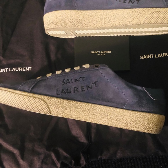 Saint laurent court sneakers blue sz 36 - Picture 5 of 5